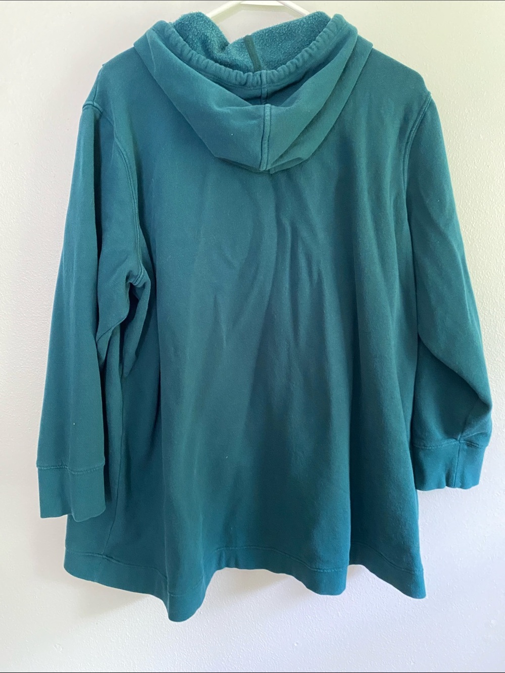 Old Navy Maternity/NursingTeal Green Hooded Crossover Pullover Sweater - Picture 5 of 5